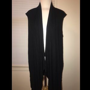 Black Drape Vest